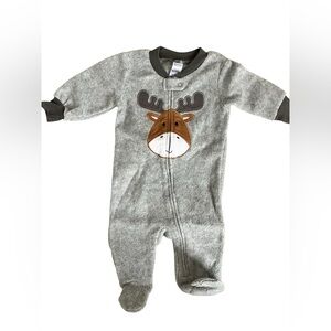 George Gray Moose Applique Footie